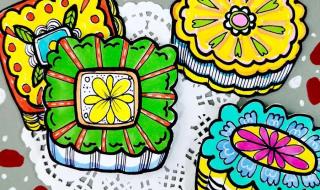 中秋节绘画励志文案 7一9岁儿童画中秋节